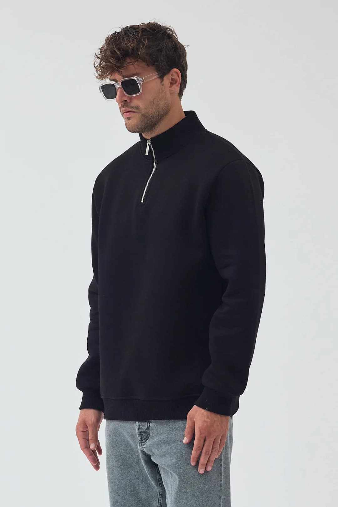 Yarım Fermuar Sweatshirt 3
