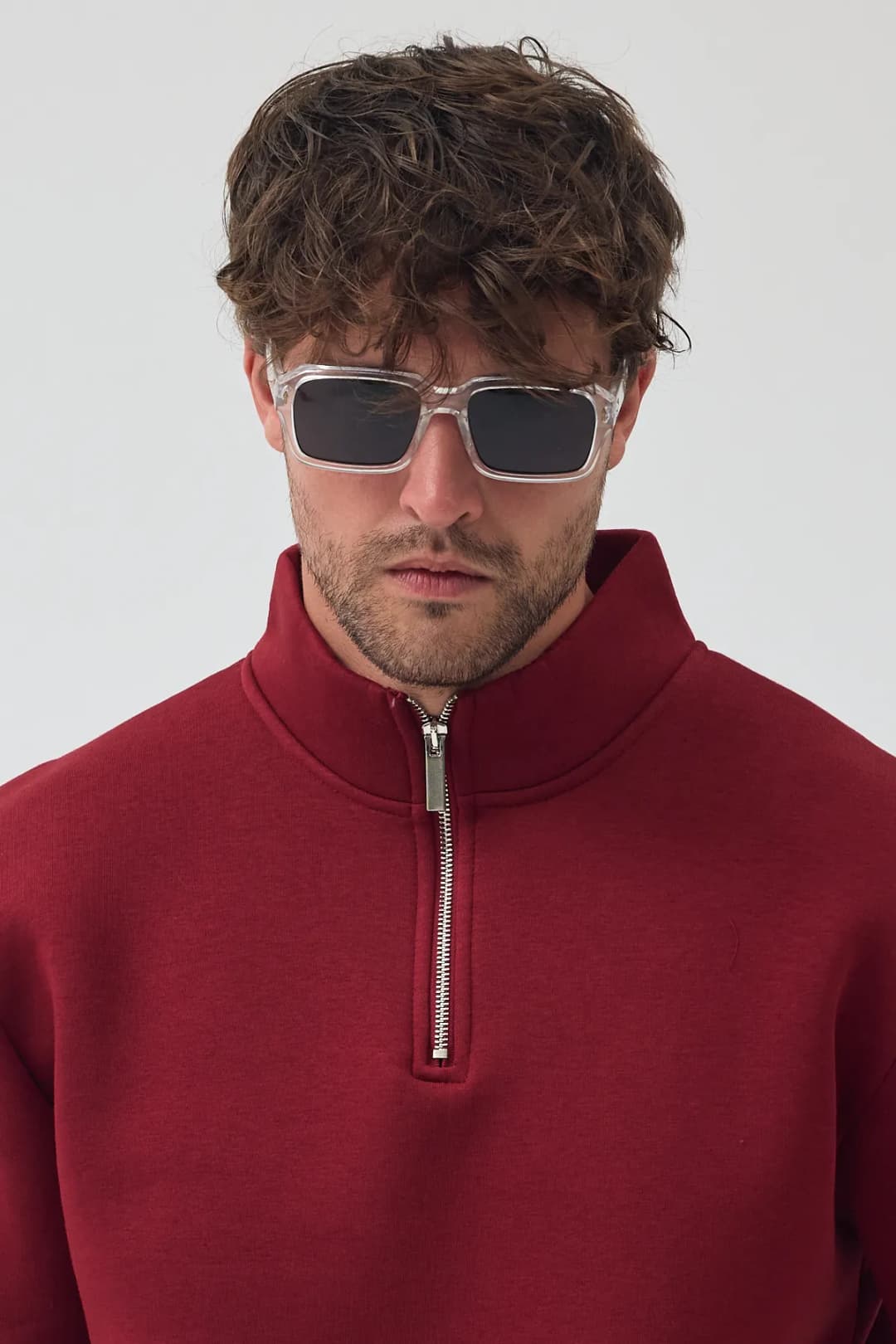 Yarım Fermuar Sweatshirt