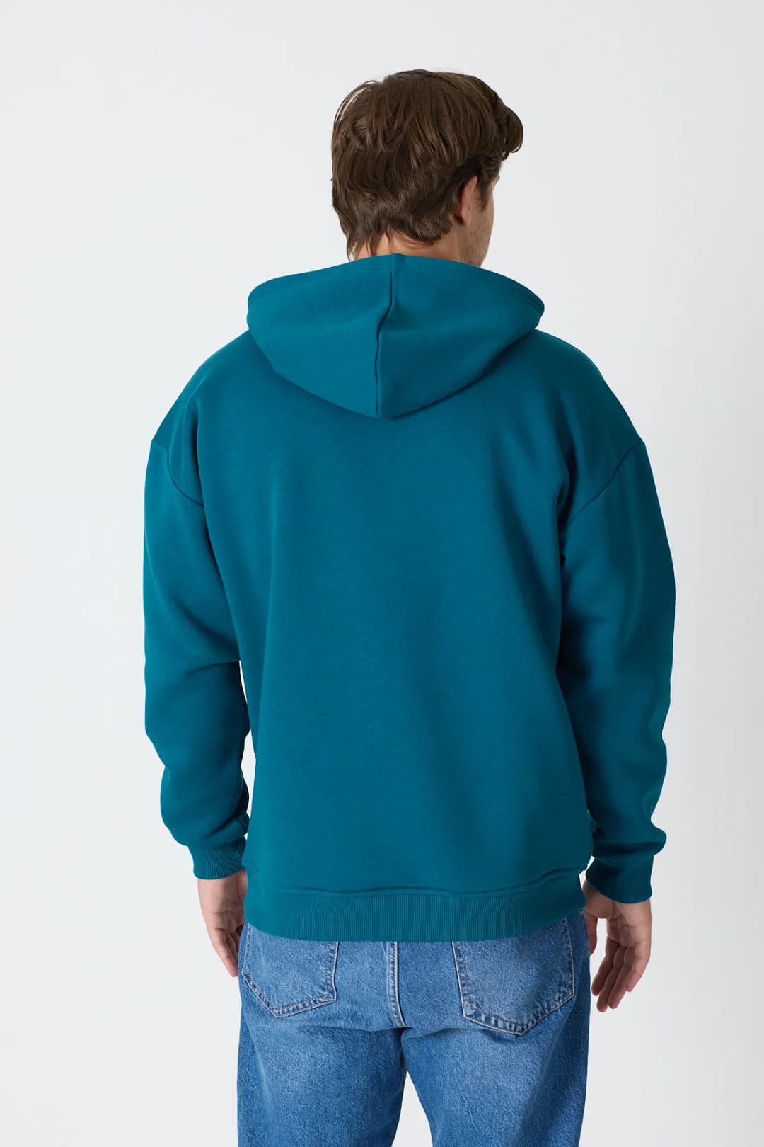 Aydaki Kedi - Unisex Oversize Hoodie - Petrol Yeşili 3