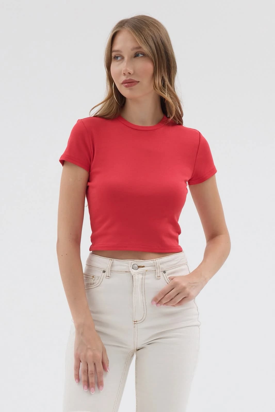 Basic Crop Ribana - Kırmızı