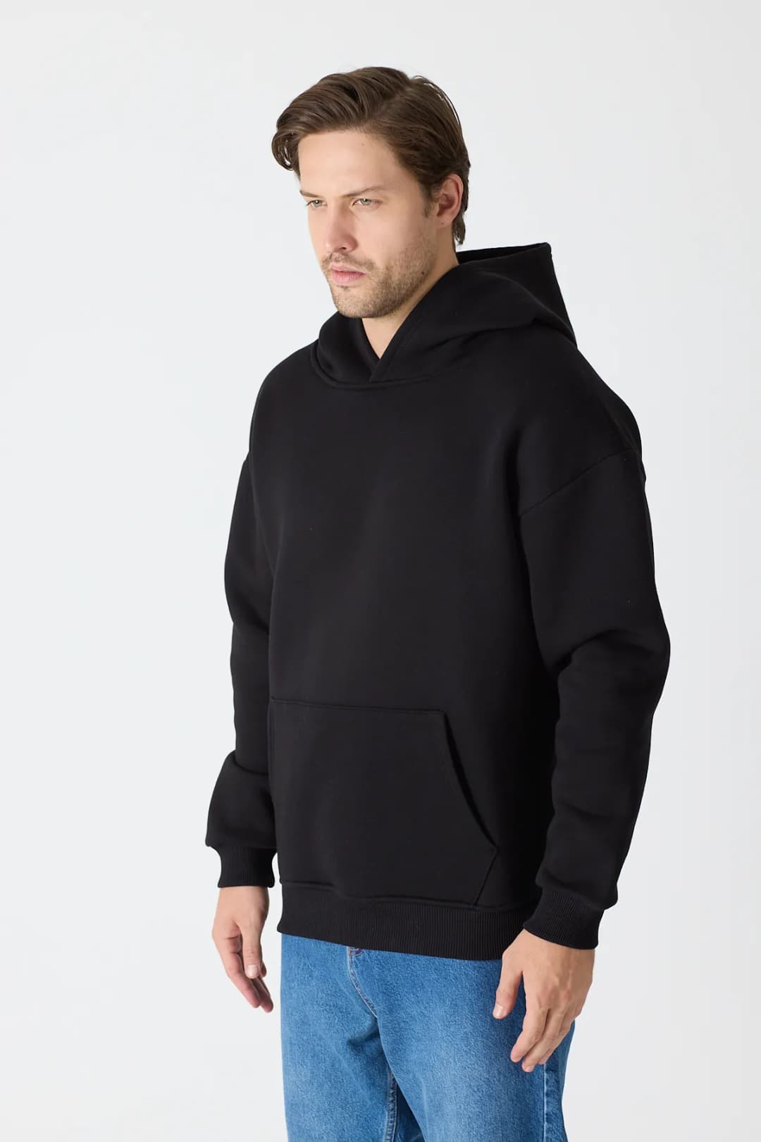 Unisex Oversize Hoodie - Siyah 2