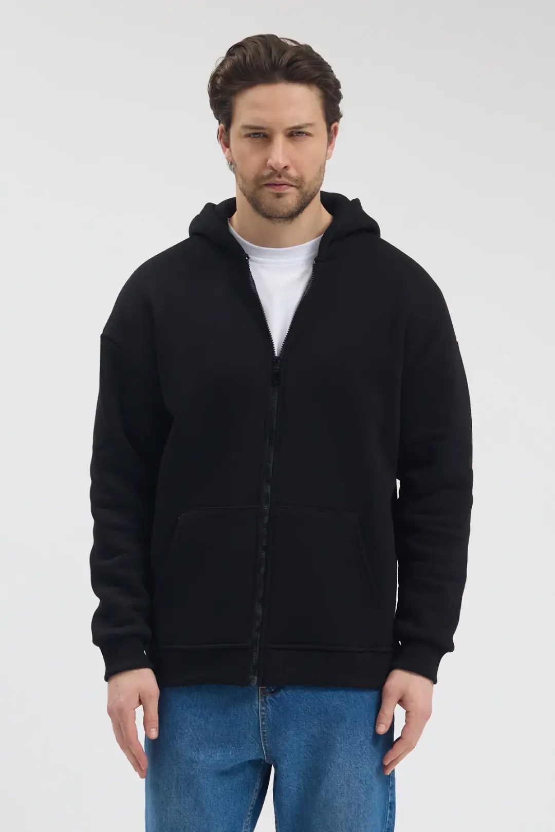 Unisex Oversize Kapşonlu - Siyah