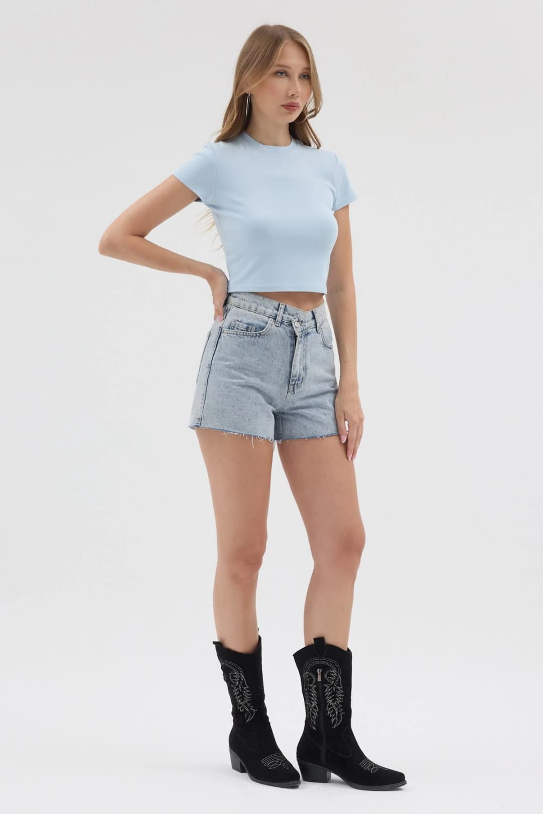 Basic Crop Ribana - Bebe Mavisi 5