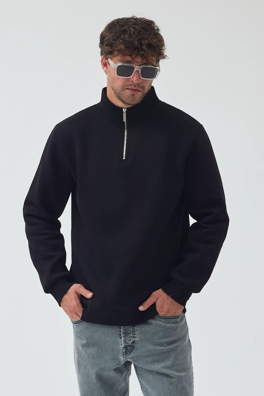Yarım Fermuar Sweatshirt 2