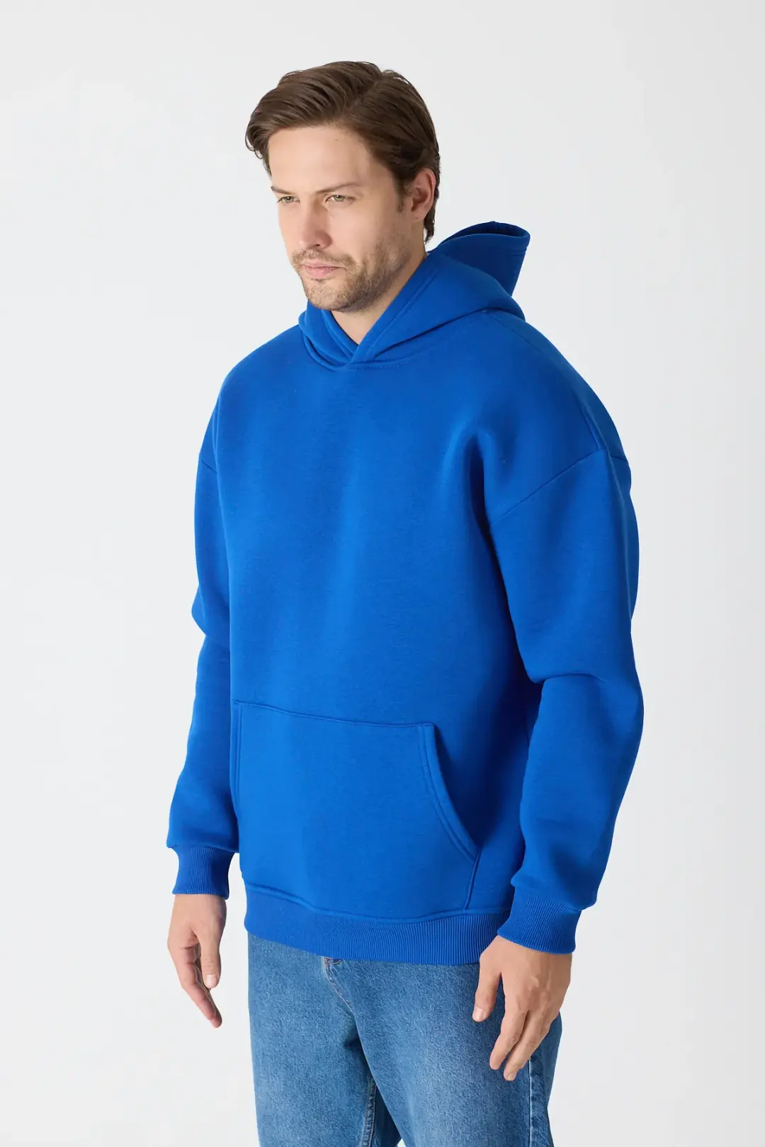 Basic Oversize Hoodie Sax Mavisi 2