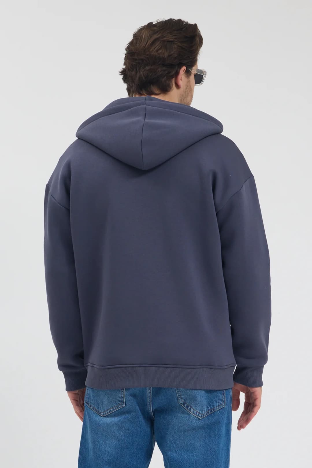 Unisex Oversize Kapşonlu - Füme 4