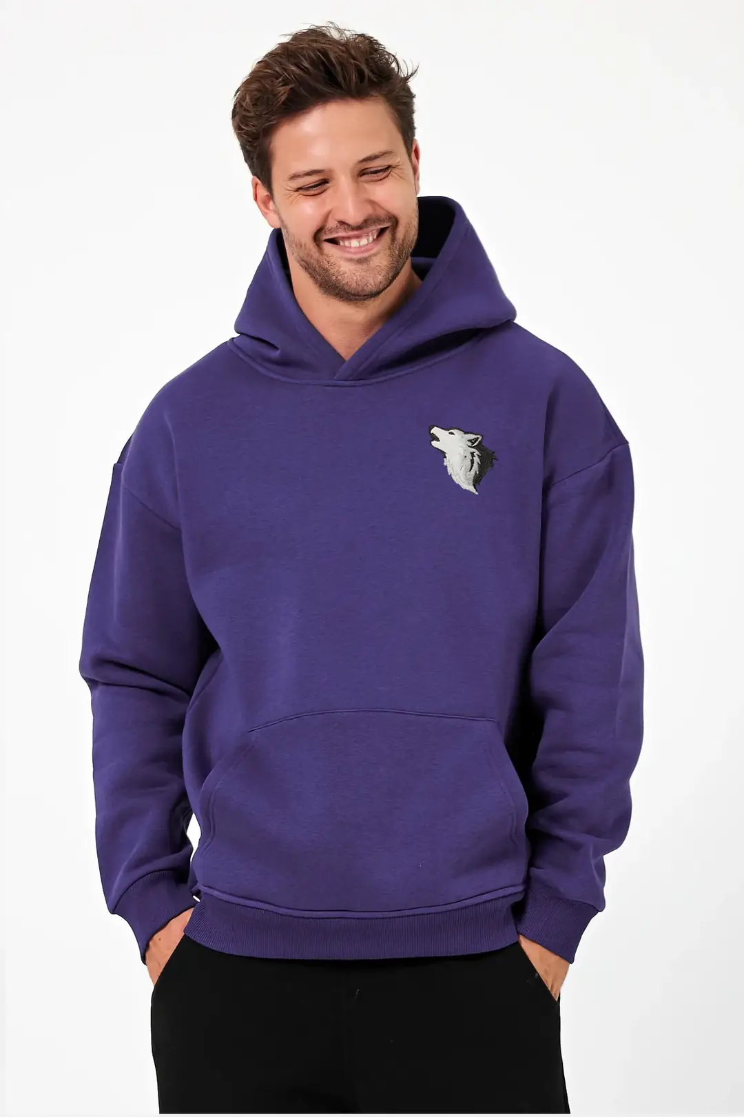 Kurt - Oversize Hoodie - Mor