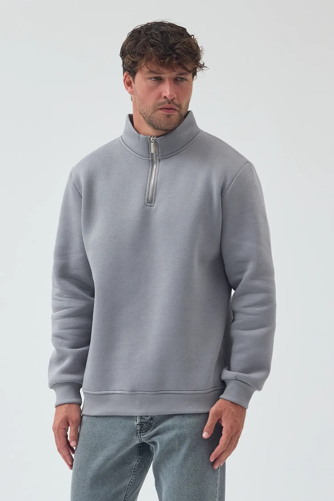 Yarım Fermuar Sweatshirt 3