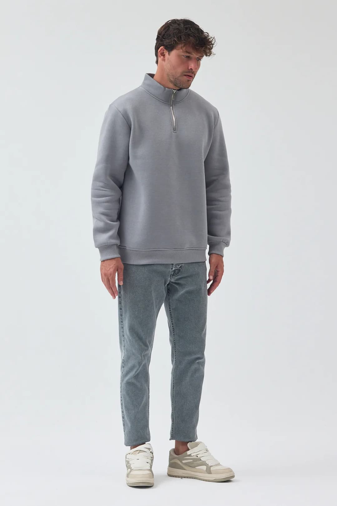 Yarım Fermuar Sweatshirt 2