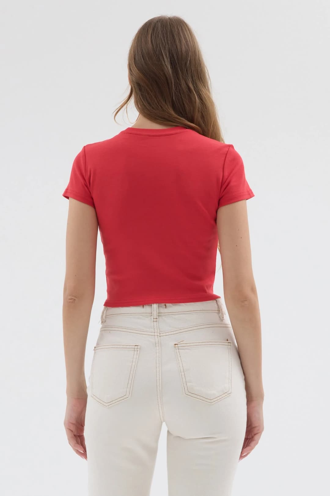 Basic Crop Ribana - Kırmızı 3
