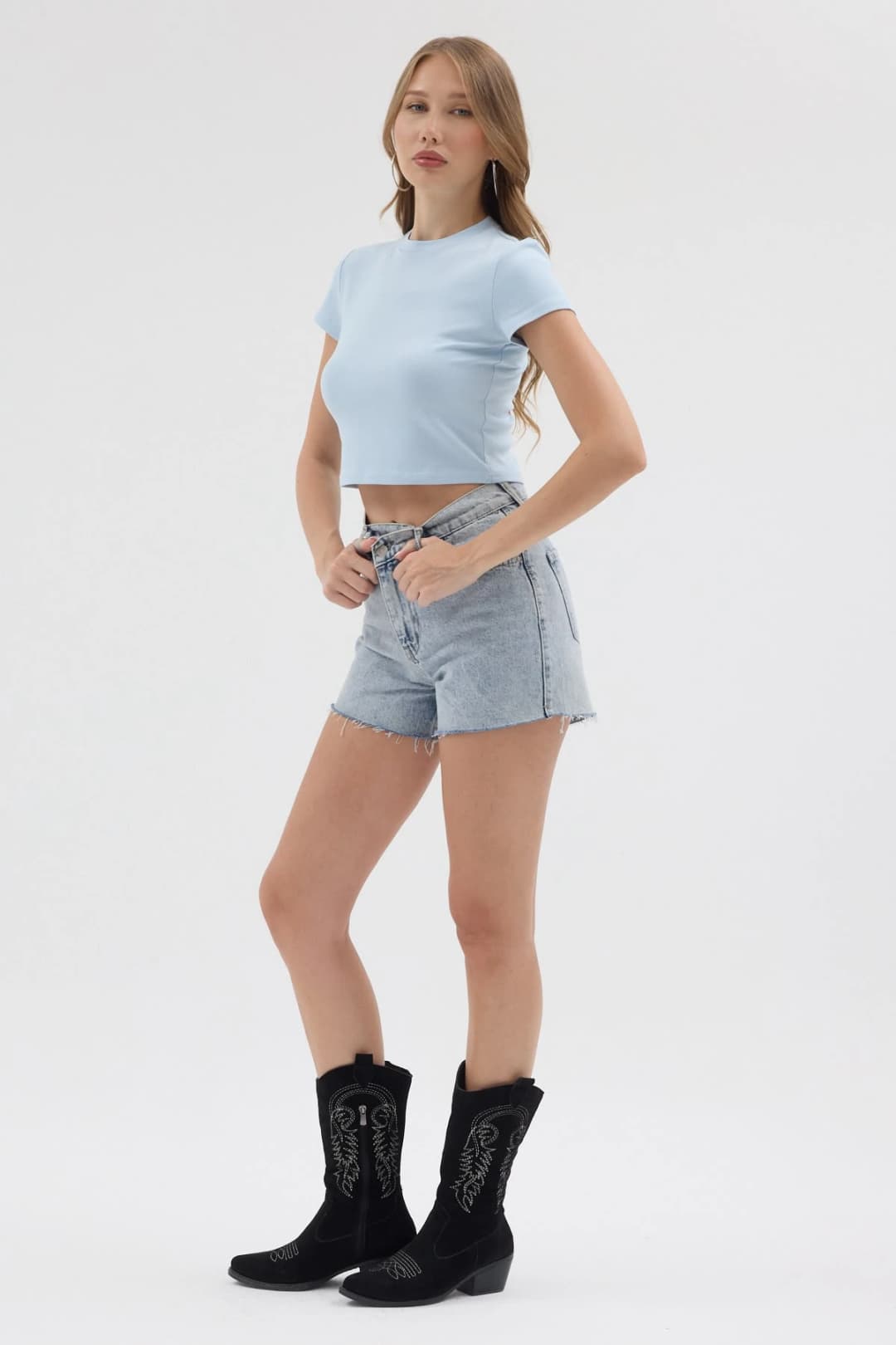 Basic Crop Ribana - Bebe Mavisi 7