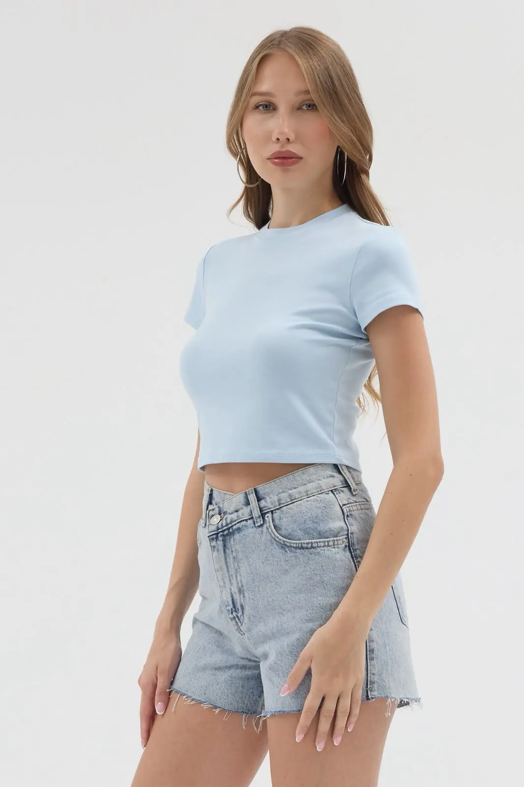 Basic Crop Ribana - Bebe Mavisi