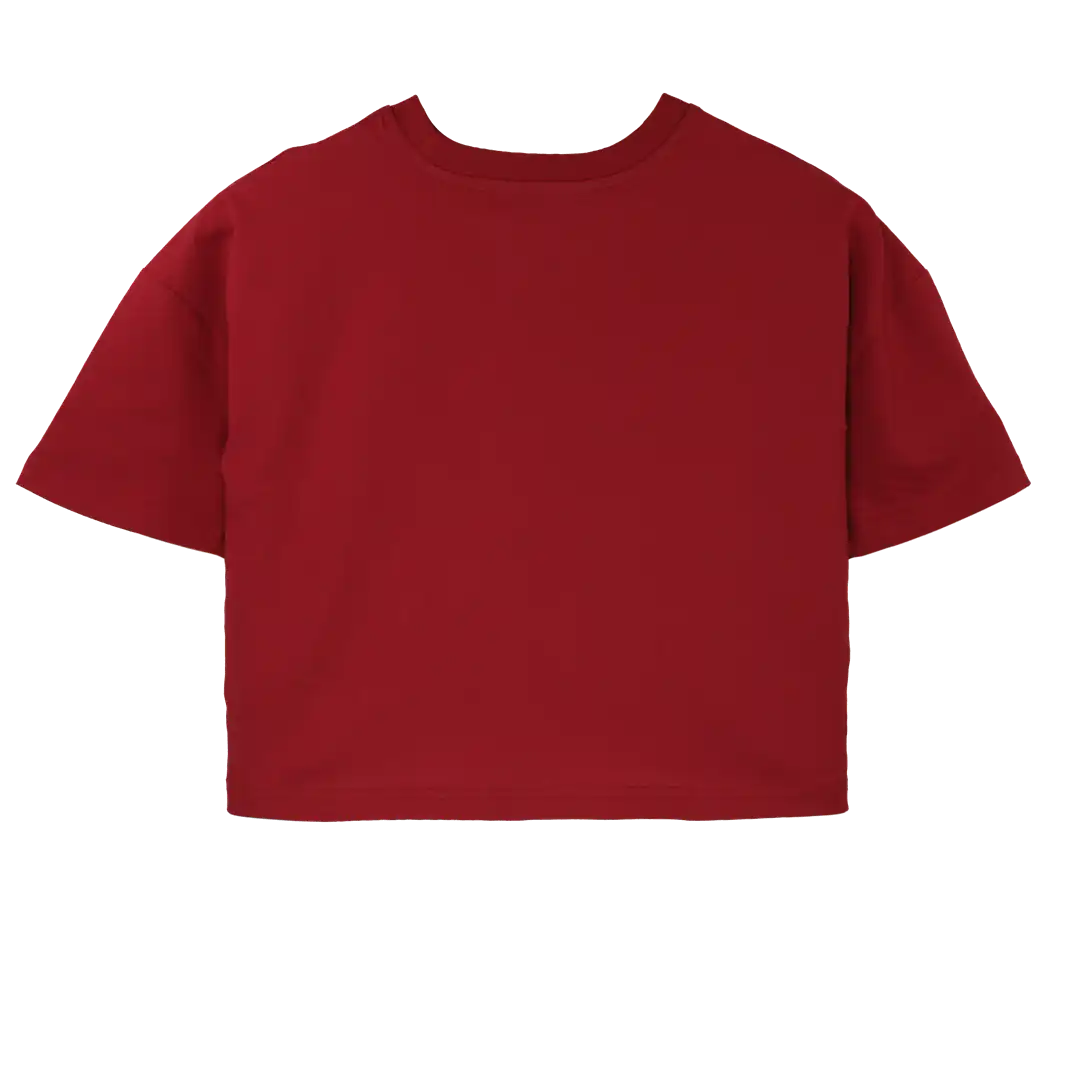 Balina - Rahat Kalıp Crop - Bordo 3