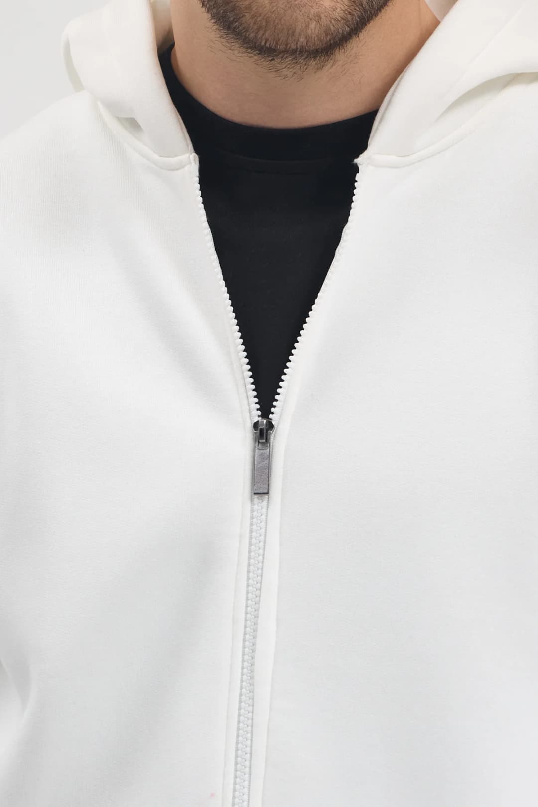 Unisex Oversize Kapşonlu - Beyaz 3